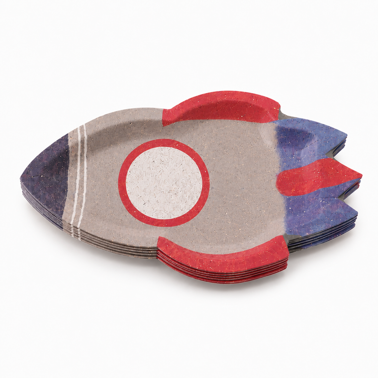 Parttyhub rocket dessert plates | RKT | Pack 8