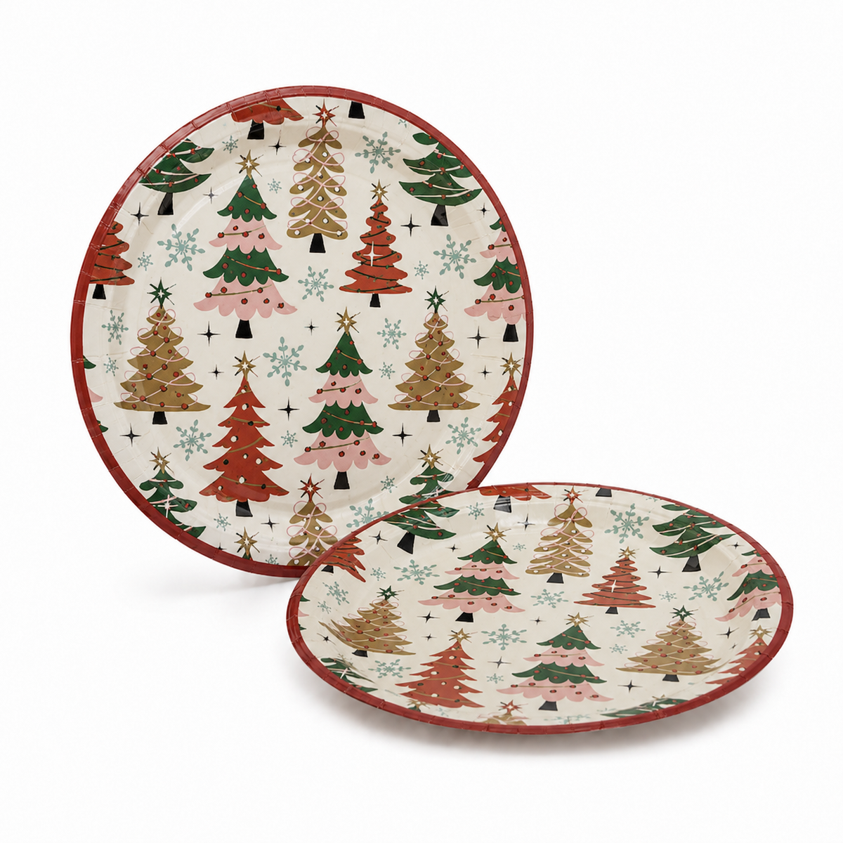 PARTTYHUB Christmas Forest Party Dinner Plates – Pack of 8