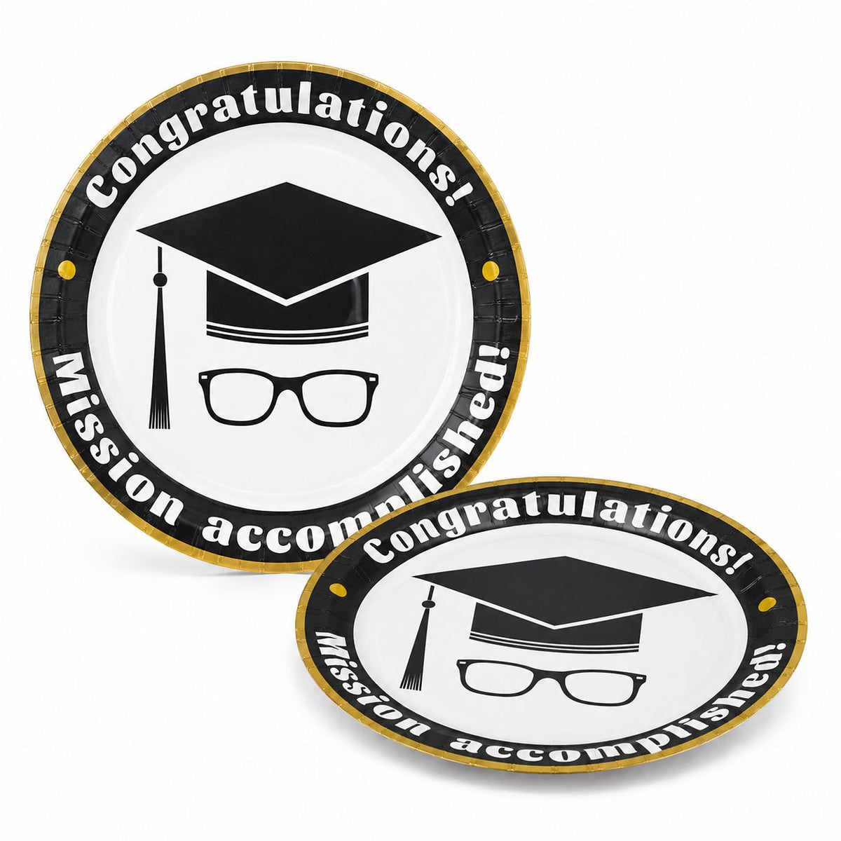 Parttyhub graduation dinner plates | GRAD | Pack 8