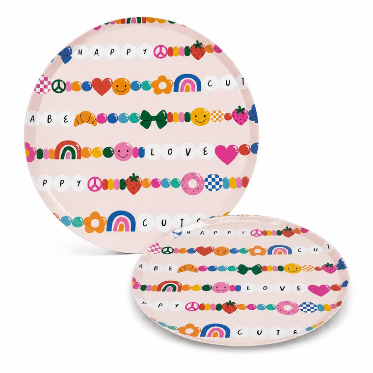Parttyhub birthday bracelet dinner plates | BBR | Pack 8