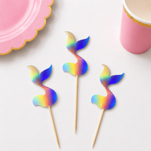 Parttyhub tail of mermaid cupcake topper