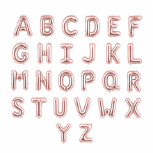 Parttyhub Foil Letters Birthday Balloons - Rosegold | BDAY | Pack 1