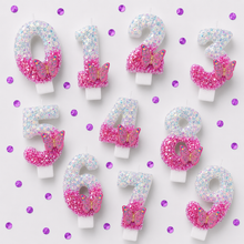 Parttyhub Pink Sparkling Butterfly Candles | BFL | Pack 1