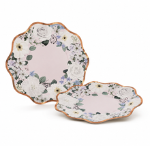 Parttyhub blush roses dessert plates | BBN | Pack 8