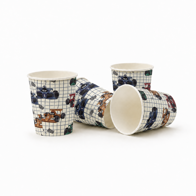 Parttyhub race cars party cups | RC | Pack 8