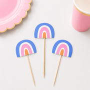 Parttyhub rainbow cupcake topper