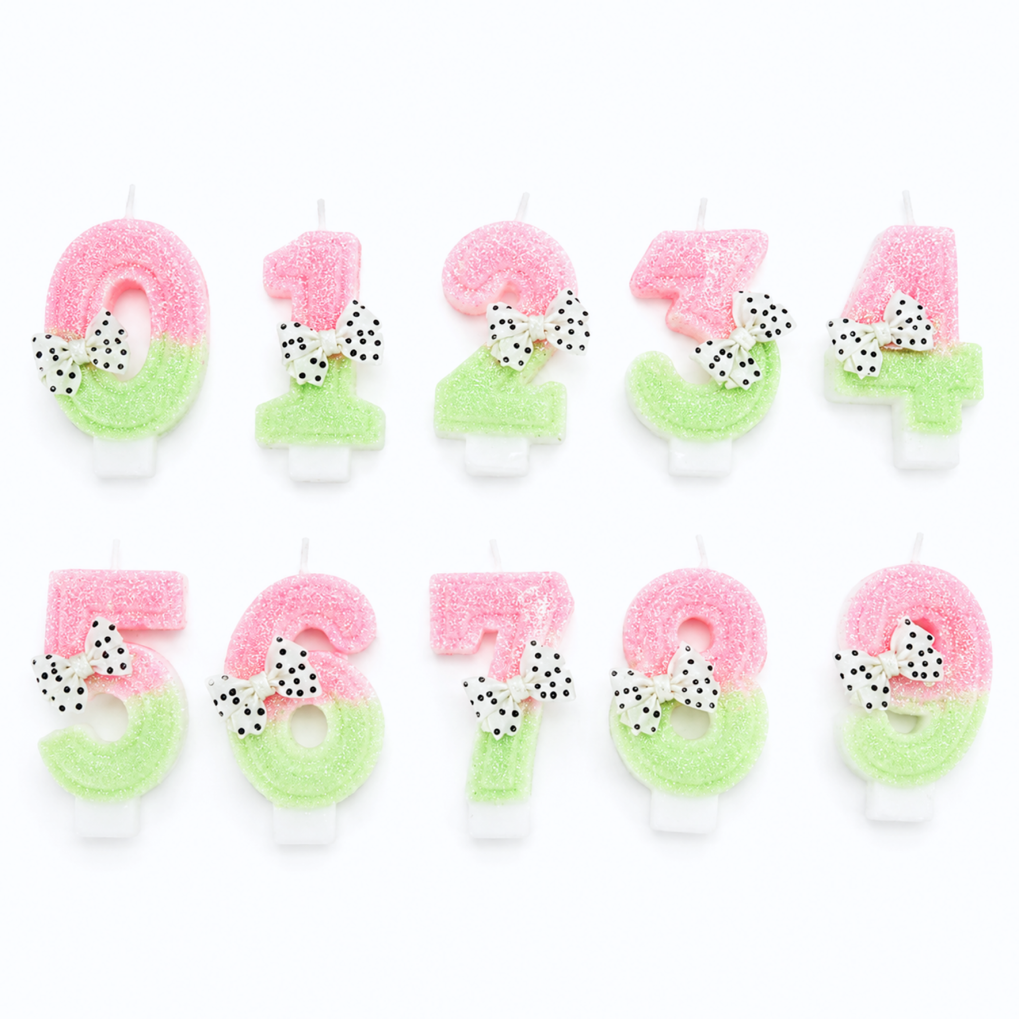 Parttyhub Polka Dot Bow Candles | PDBC | Pack 1