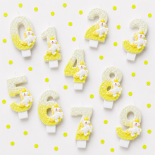 Parttyhub Sparkling Unicorn Yellow Candles | UNI | Pack 1