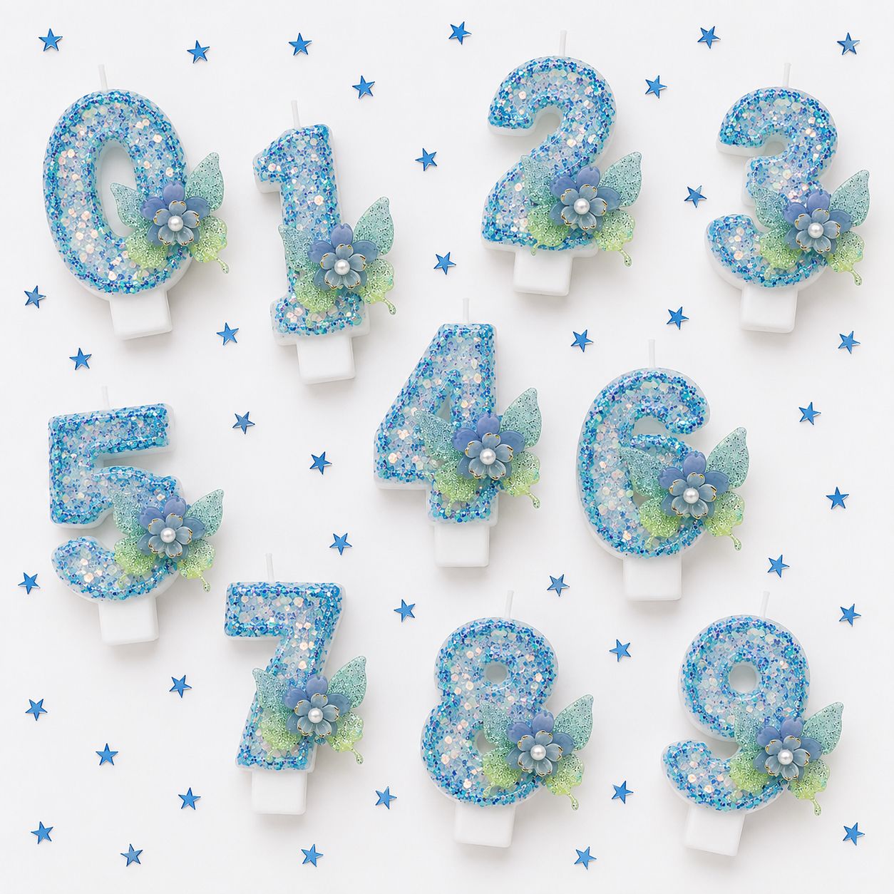 Parttyhub Dreamy Fairy Glitter Candles | DFGL | Pack 1