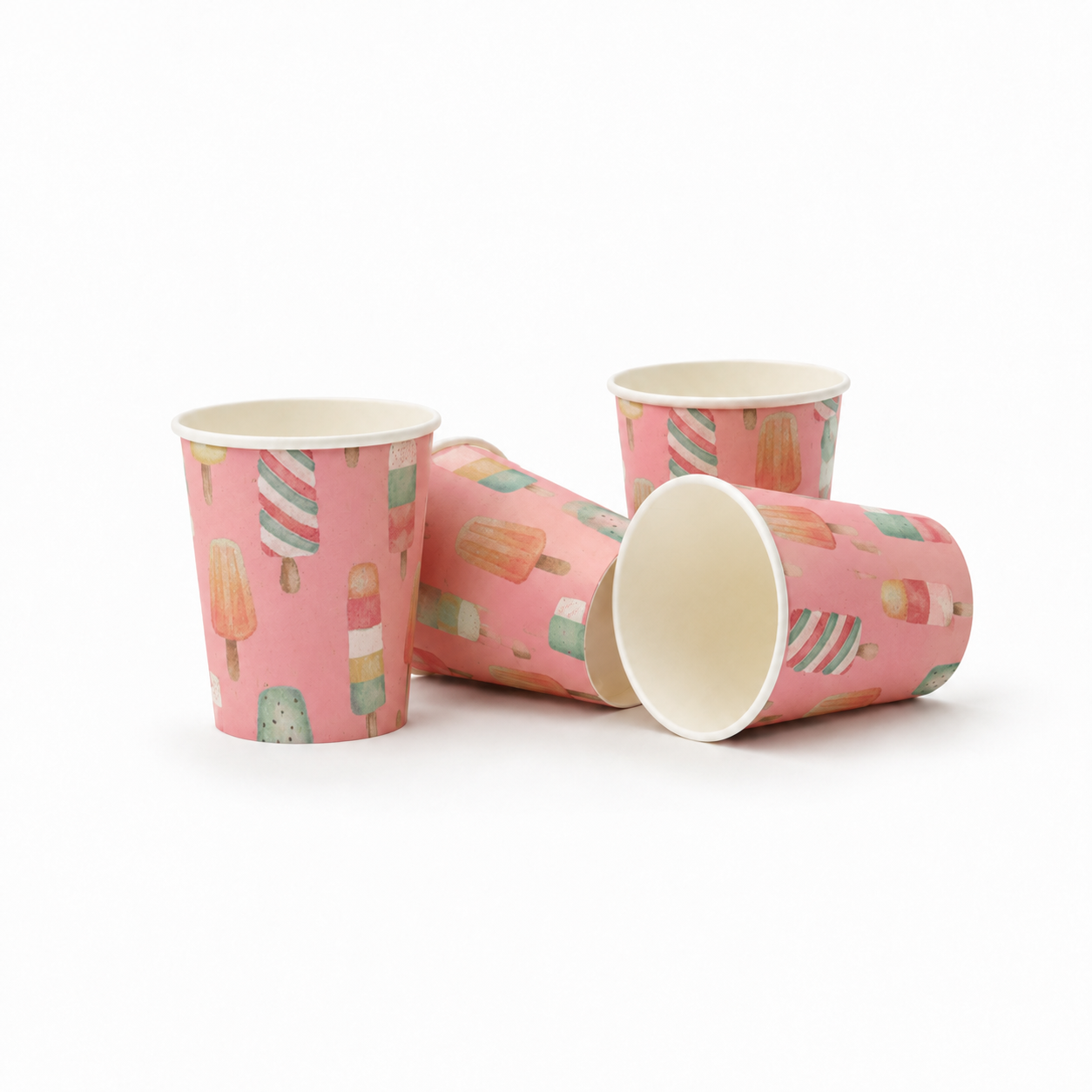 Parttyhub ice cream pink party cups | ICR | Pack 8