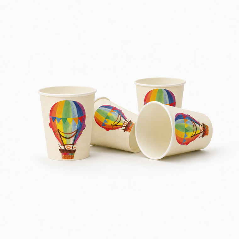 Parttyhub hot air balloon cups | HAB | Pack 8