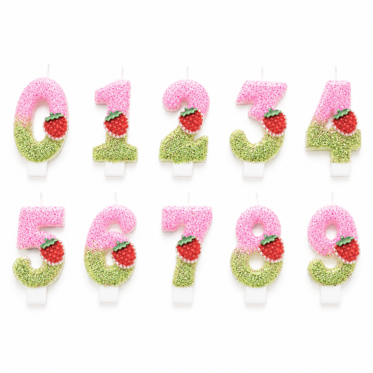 Parttyhub Cute Strawberry Candles | CSTR | Pack 1
