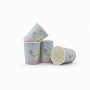 Parttyhub iridescent mermaid party cups | MRMID | Pack 8