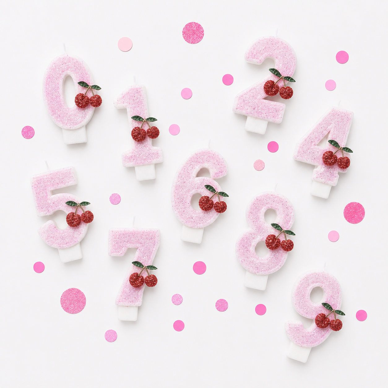 Parttyhub Red Cherry Candles | RCH | Pack 1