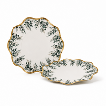 Parttyhub sage leaf dinner plates | SL | Pack 8