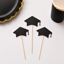 Parttyhub graduation cap cupcake toppers