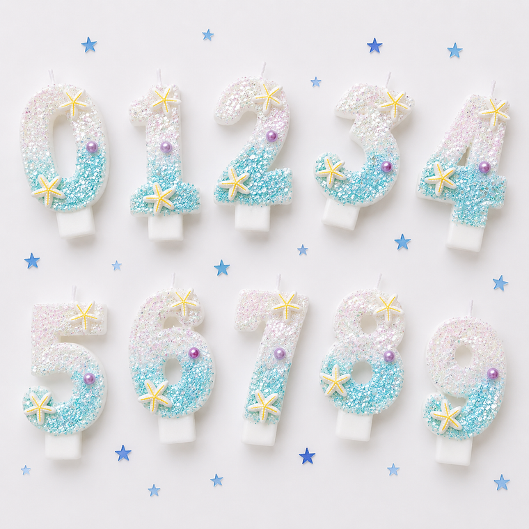 Parttyhub Starfish Studded Beach Candles | STFSH | Pack 1
