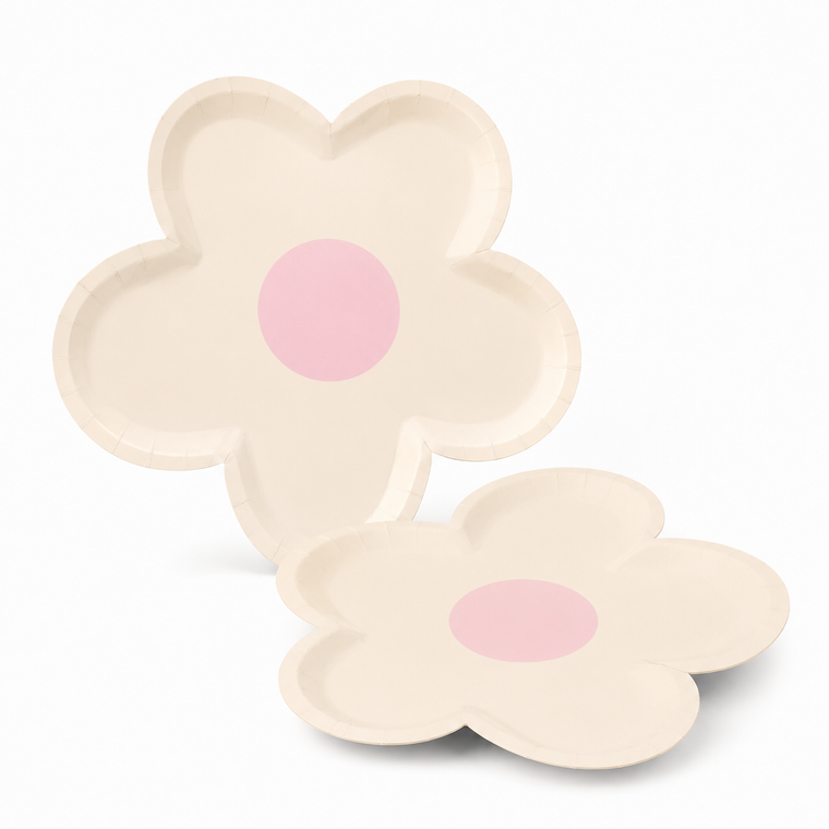 Parttyhub pastel floral dessert plates | PFLW | Pack 8