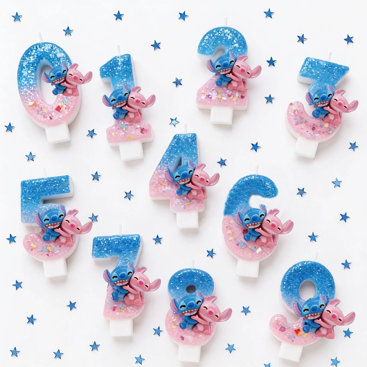 Parttyhub Lilo & Stitch Sparkling Candles | KDZLS | Pack 1