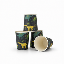 Parttyhub dinosaurs in camouflage party cups | DCAM | Pack 8