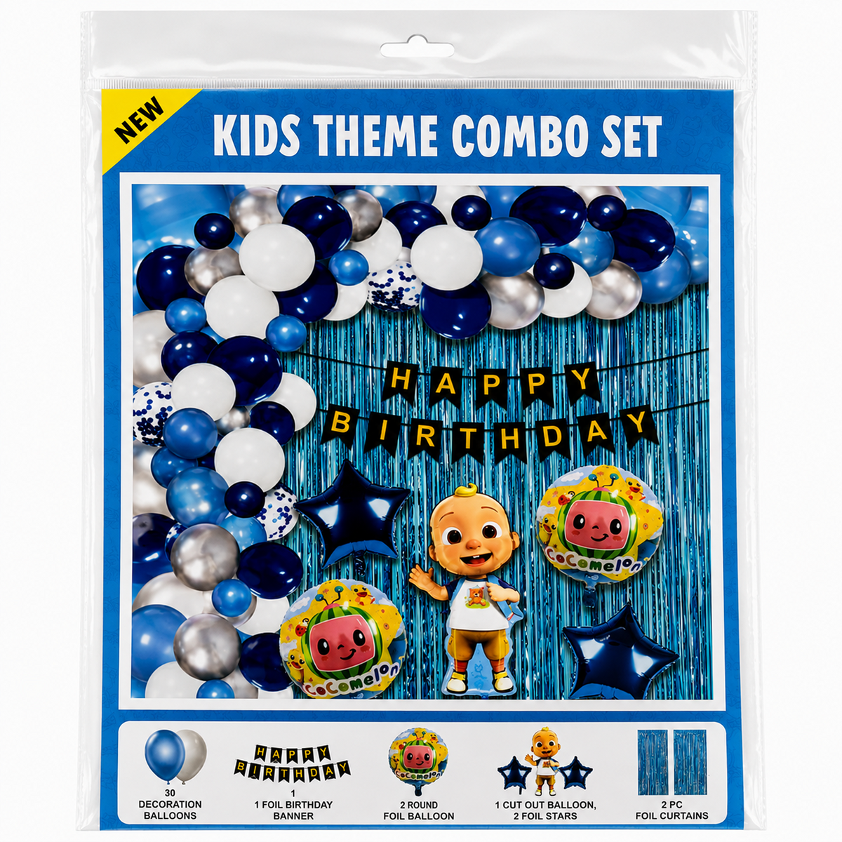 PARTTYHUB LITTLE BABY BOY BIRTHDAY DECOR KIT | LBB | PACK 1