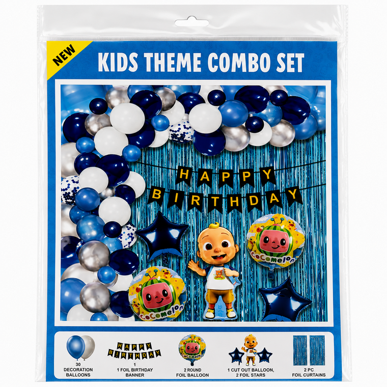 PARTTYHUB LITTLE BABY BOY BIRTHDAY DECOR KIT | LBB | PACK 1