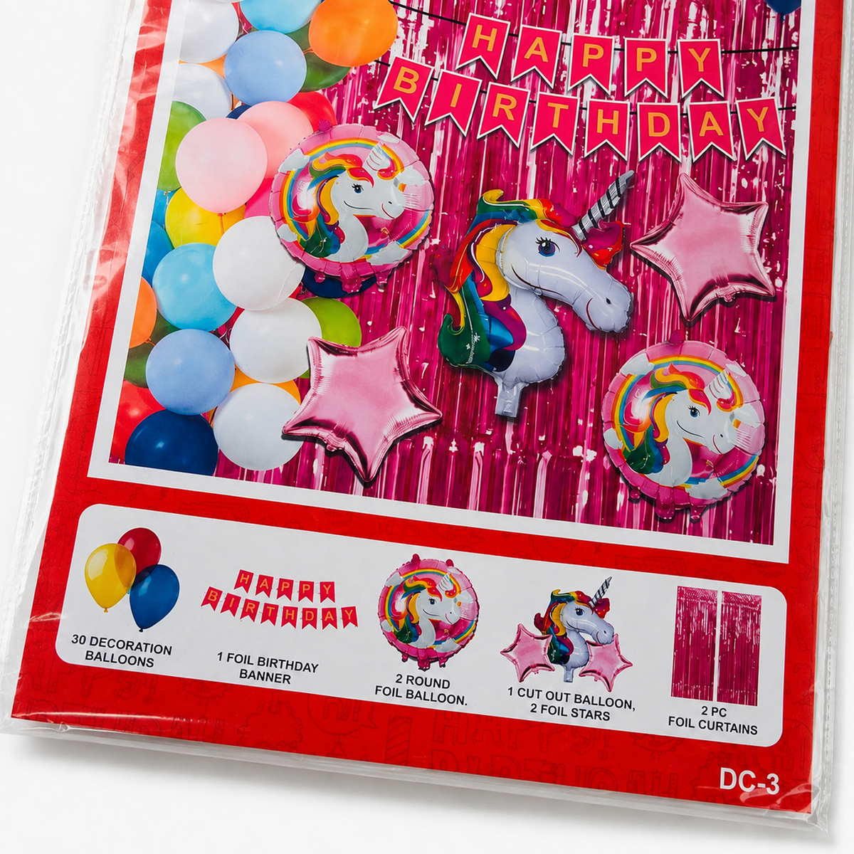 PARTTYHUB UNICORN THEMED BIRTHDAY PARTY DECOR KIT | UNI | PACK 1