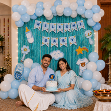 PARTTYHUB WELCOME BABY BOY' BLUE DECOR KIT | WBB | PACK 1