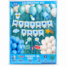 PARTTYHUB WELCOME BABY BOY' BLUE DECOR KIT | WBB | PACK 1