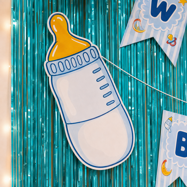 PARTTYHUB WELCOME BABY BOY' BLUE DECOR KIT | WBB | PACK 1