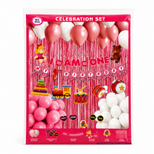 PARTTYHUB I AM ONE' FIRST BIRTHDAY PINK DECOR KIT | IAM | PACK 1