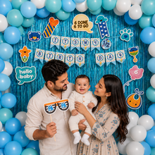 PARTTYHUB BOY'S HALF BIRTHDAY BASH DECOR KIT | BOY | PACK 1