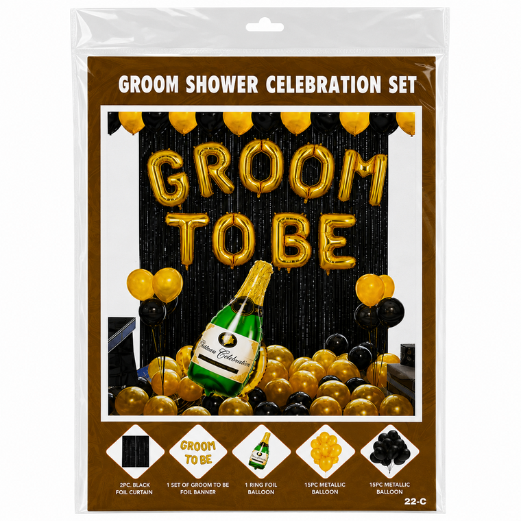 PARTTYHUB GROOM-TO-BE BACHELORETTE PARTY SET | GBB | PACK 1