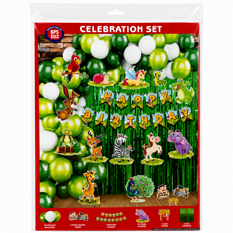 PARTTYHUB PARTY IN THE JUNGLE! BIRTHDAY DECOR KIT | JUG | PACK 1
