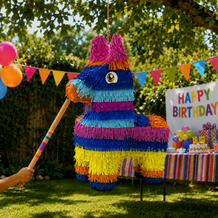 PARTTYHUB RAINBOW LLAMA PINATA WITH DARK BLUE ACCENT | RLM | PACK 1