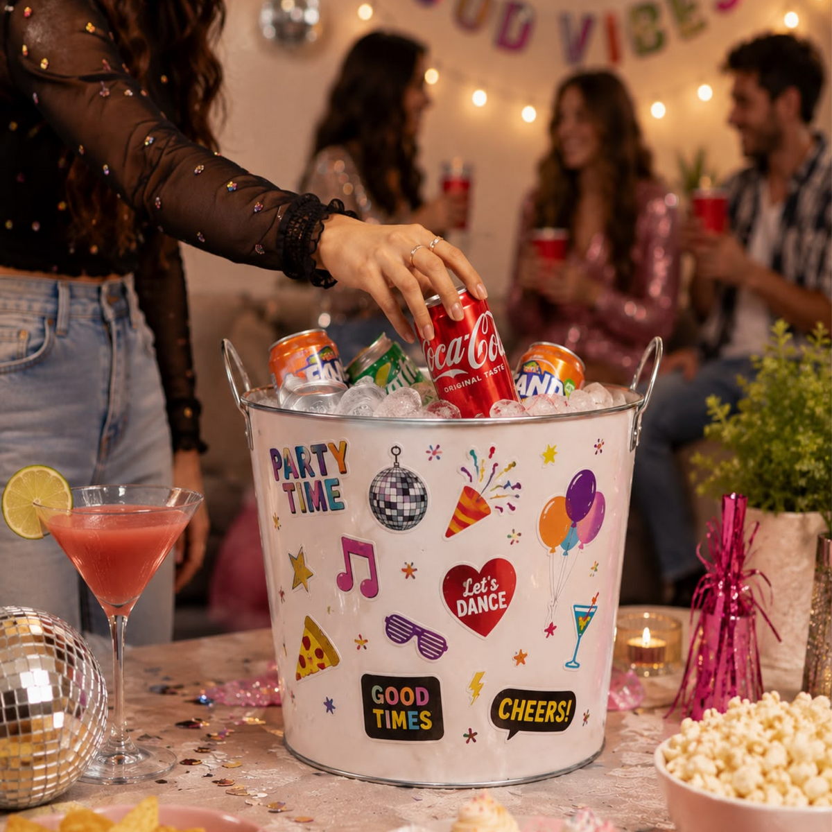 PARTTYHUB DIY WHITE PARTY ICE BUCKET | DWI | PACK 1