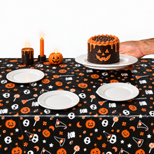 PARTTYHUB SKULLS & JACK'O LANTERNS HALLOWEEN TABLECLOTH | SJO | PACK 1