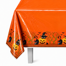 PARTTYHUB BLACK CAT AND SCARY JACK HALLOWEEN TABLECLOTH | BCJ | PACK 1