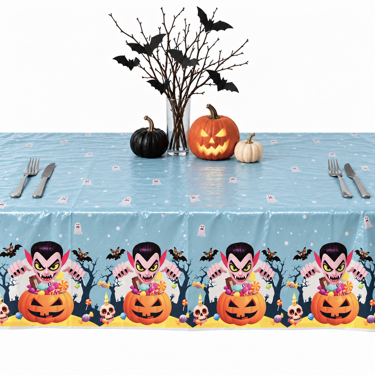 PARTTYHUB DRACULA'S MIDNIGHT HUNT TABLECLOTH | DMH | PACK 1