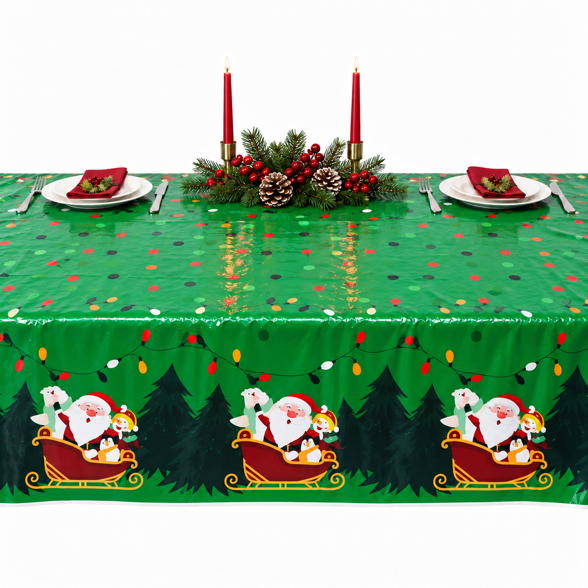 PARTTYHUB Merry Christmas Party Tablecloth – Single