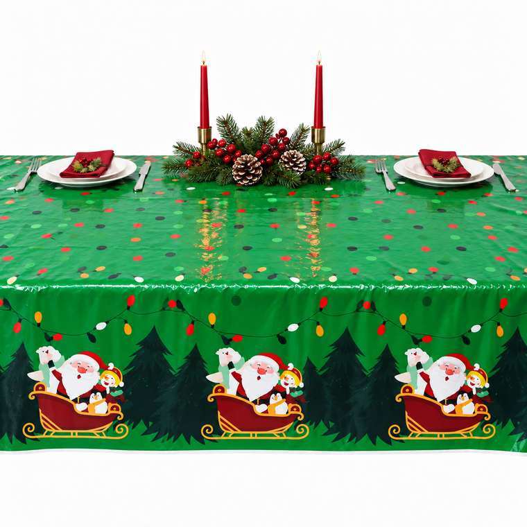 PARTTYHUB Merry Christmas Party Tablecloth – Single