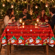 PARTTYHUB Santa's Gift Party Christmas Tablecloth – Single