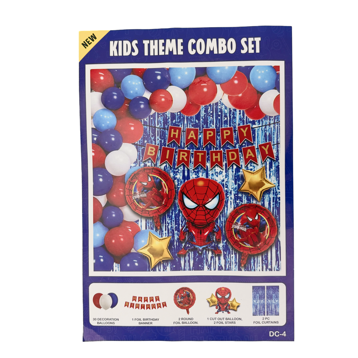 PARTTYHUB SPIDERMAN THEMED BIRTHDAY PARTY DECOR KIT | SPE | PACK 1