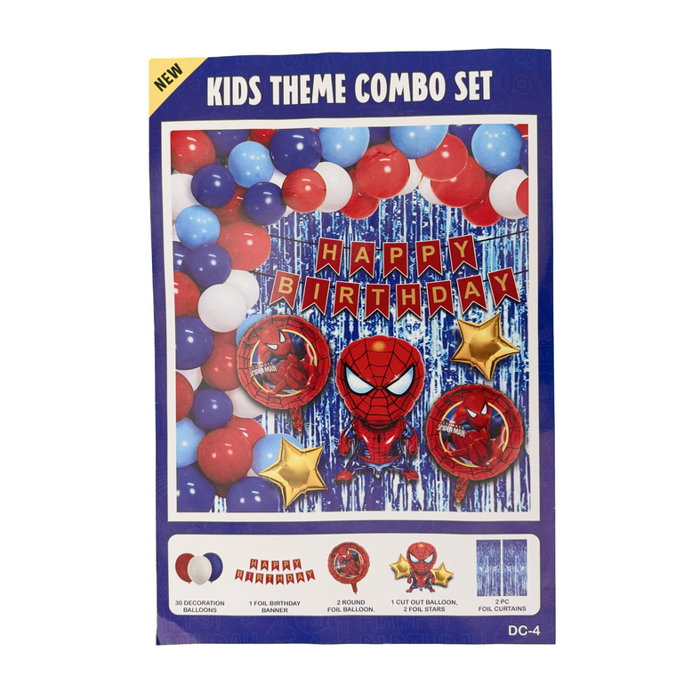 PARTTYHUB SPIDERMAN THEMED BIRTHDAY PARTY DECOR KIT | SPE | PACK 1