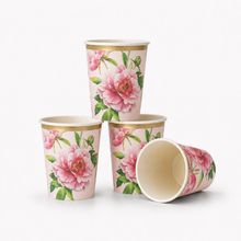 Parttyhub floral garden party cups | FG | Pack 8