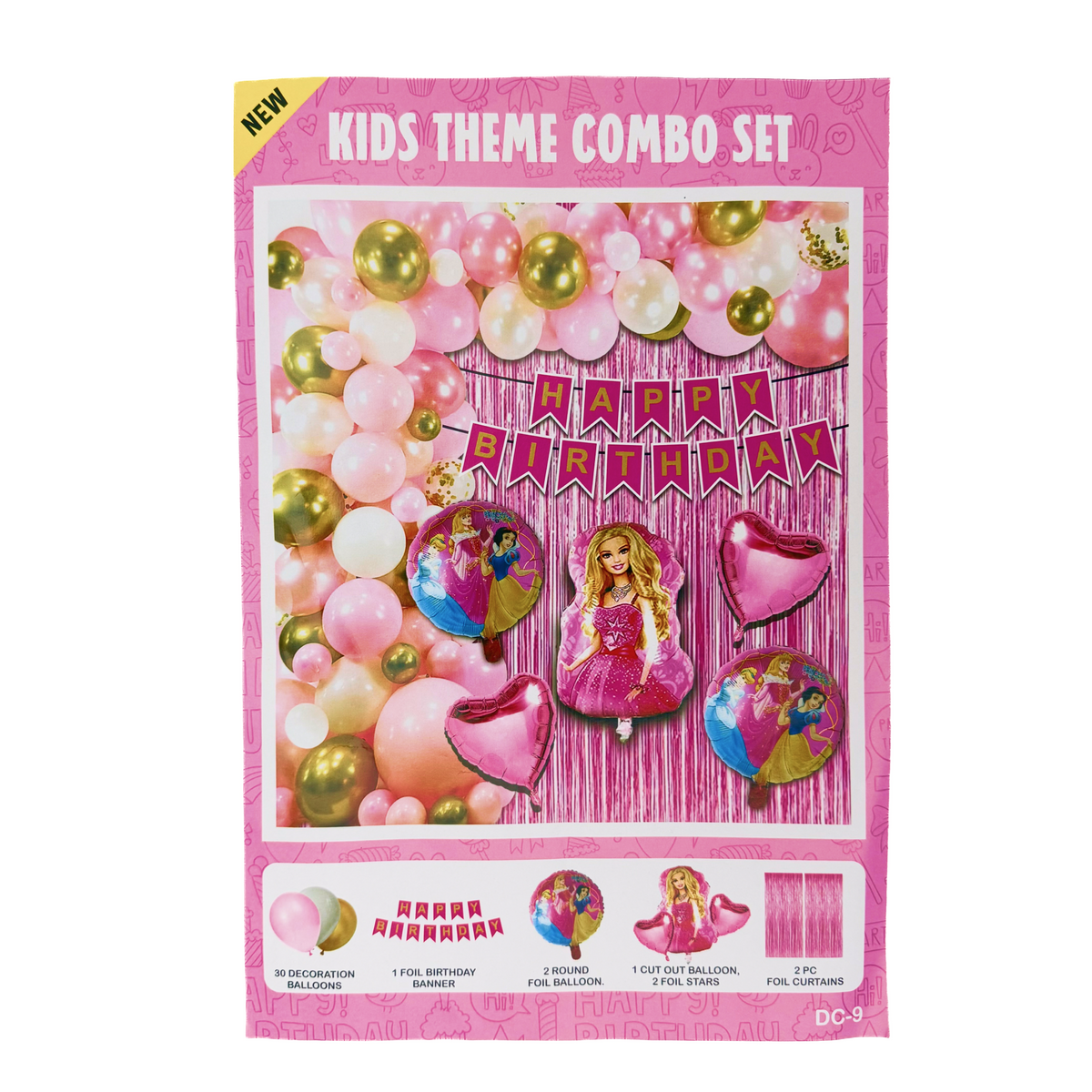 PARTTYHUB PRINCESS THEMED BIRTHDAY PARTY DECOR KIT | PRI | PACK 1