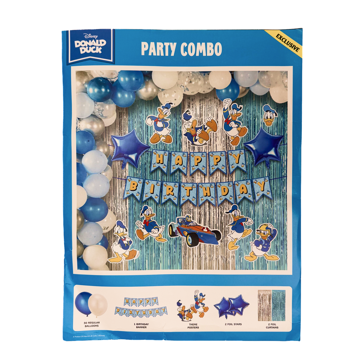 PARTTYHUB DONALD DUCK THEME PARTY CELEBRATION KIT | DON | PACK 1