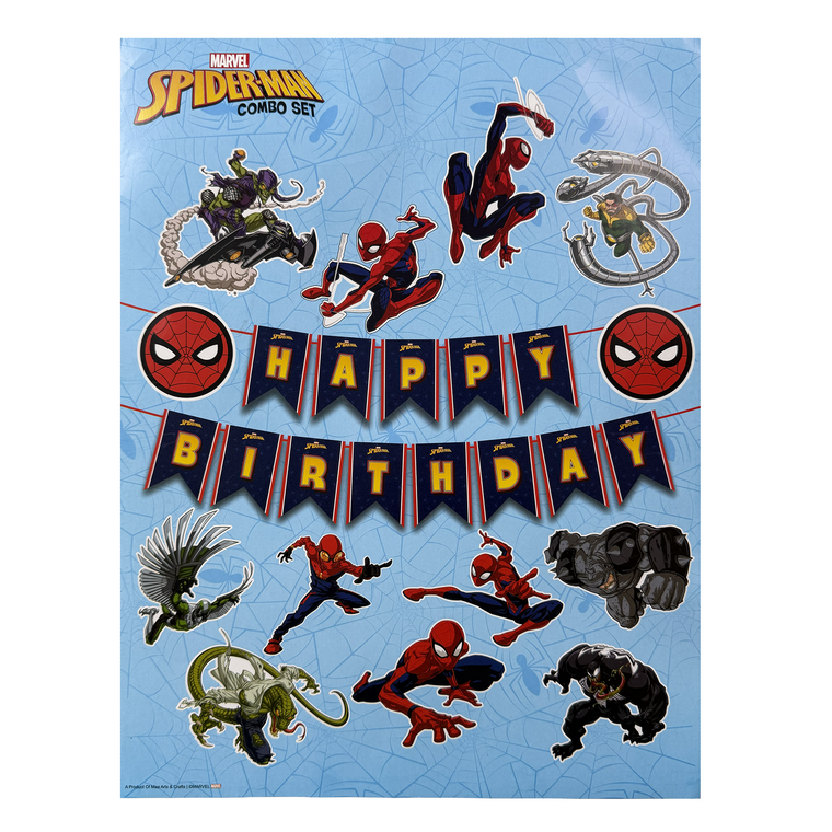 PARTTYHUB SPIDER-MAN BIRTHDAY CELEBRATION KIT | SMA | PACK 1