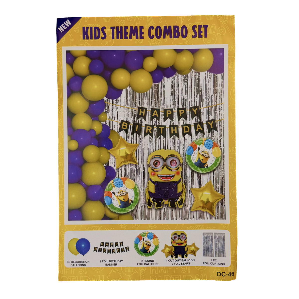 PARTTYHUB MINIONS THEMED BIRTHDAY PARTY DECOR KIT | MIO | PACK 1
