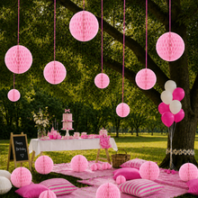 Parttyhub Honeycomb Hanging Balls - Pink | FEST | Pack 1